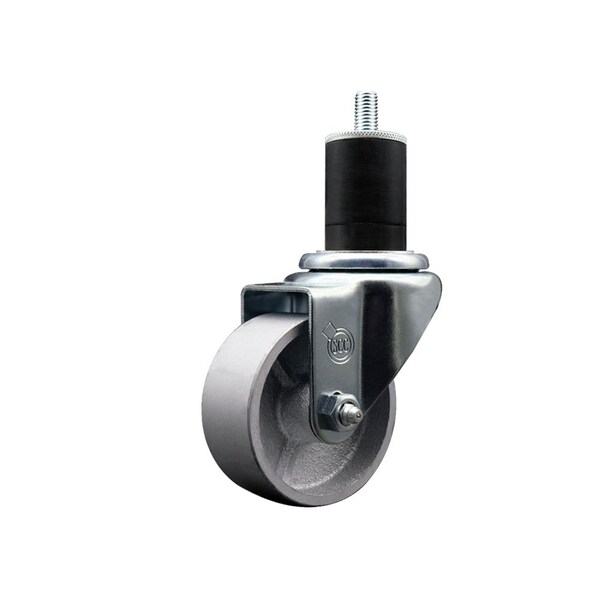 3'' Semi Steel Wheel Swivel 1-3/4'' Expanding Stem Caster